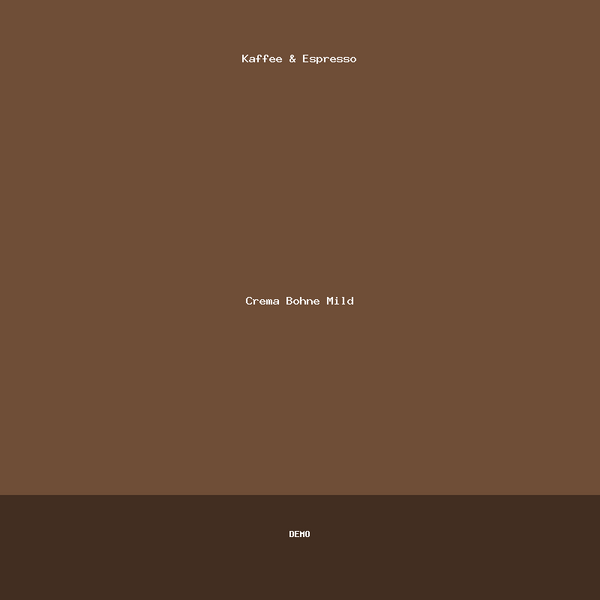Crema Bohne Mild